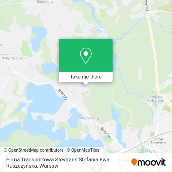 Firma Transportowa Stevtrans Stefania Ewa Ruszczyńska map