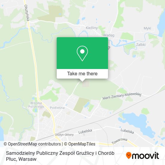 Samodzielny Publiczny Zespół Gruźlicy i Chorób Płuc map