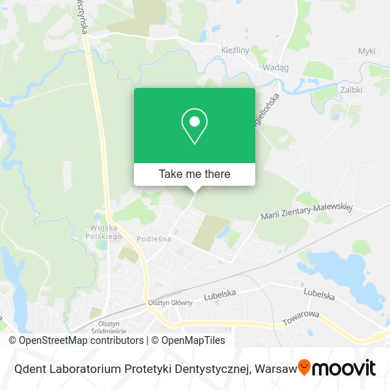 Qdent Laboratorium Protetyki Dentystycznej map