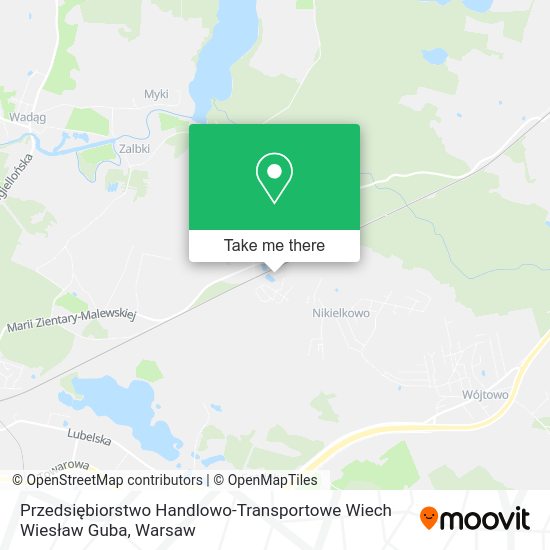 Przedsiębiorstwo Handlowo-Transportowe Wiech Wiesław Guba map