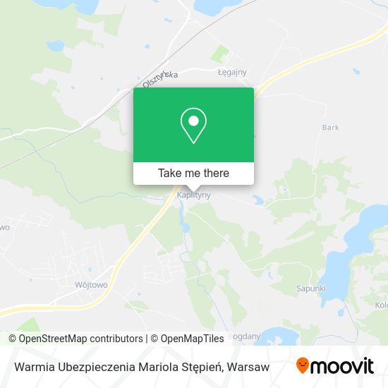 Warmia Ubezpieczenia Mariola Stępień map