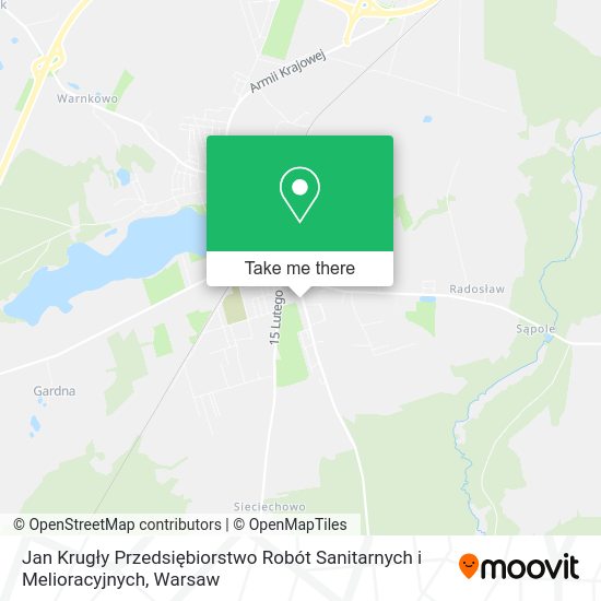 Jan Krugły Przedsiębiorstwo Robót Sanitarnych i Melioracyjnych map