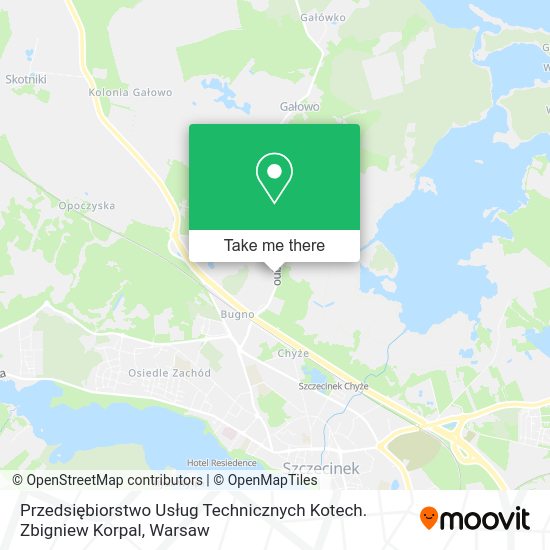 Przedsiębiorstwo Usług Technicznych Kotech. Zbigniew Korpal map