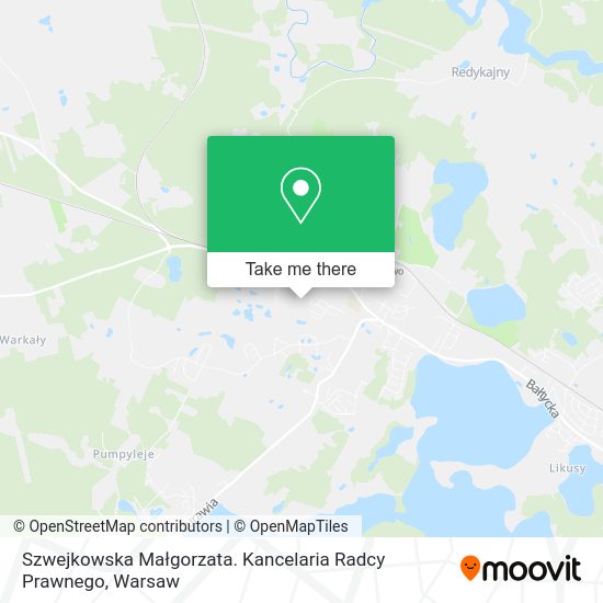 Szwejkowska Małgorzata. Kancelaria Radcy Prawnego map