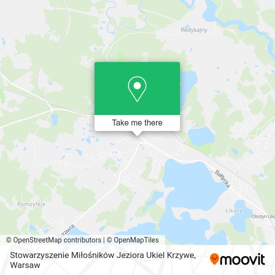 Stowarzyszenie Miłośników Jeziora Ukiel Krzywe map