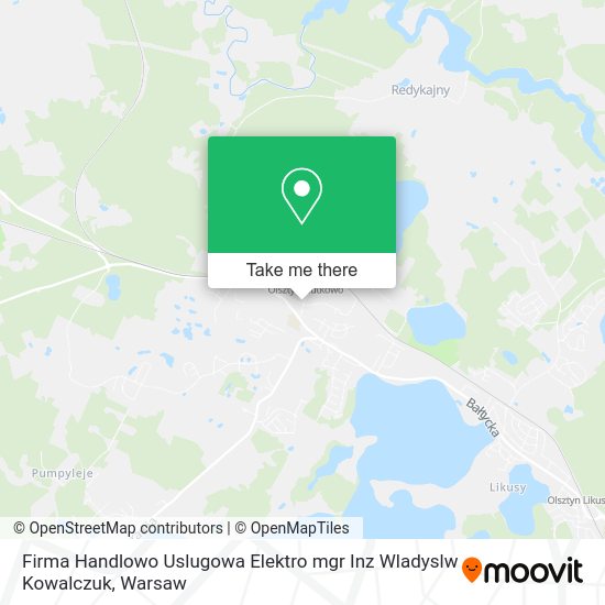 Firma Handlowo Uslugowa Elektro mgr Inz Wladyslw Kowalczuk map