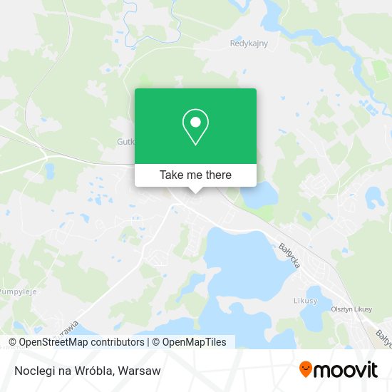 Noclegi na Wróbla map