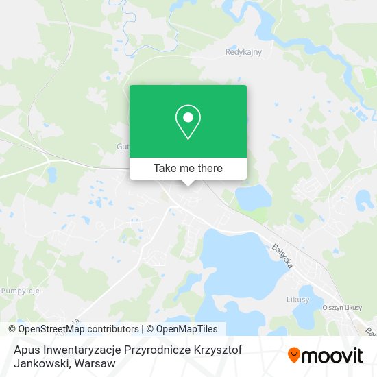 Apus Inwentaryzacje Przyrodnicze Krzysztof Jankowski map