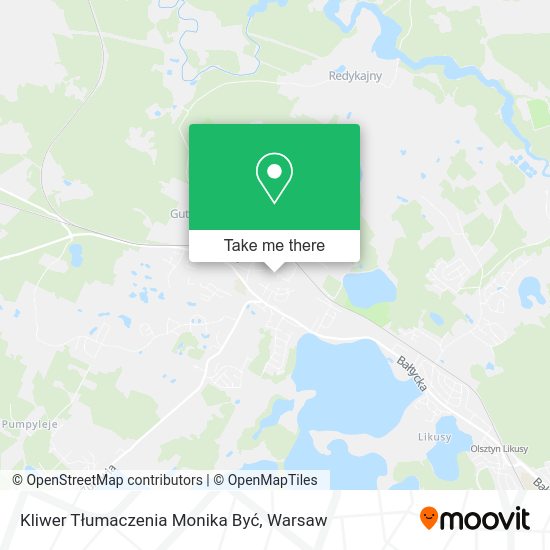 Kliwer Tłumaczenia Monika Być map