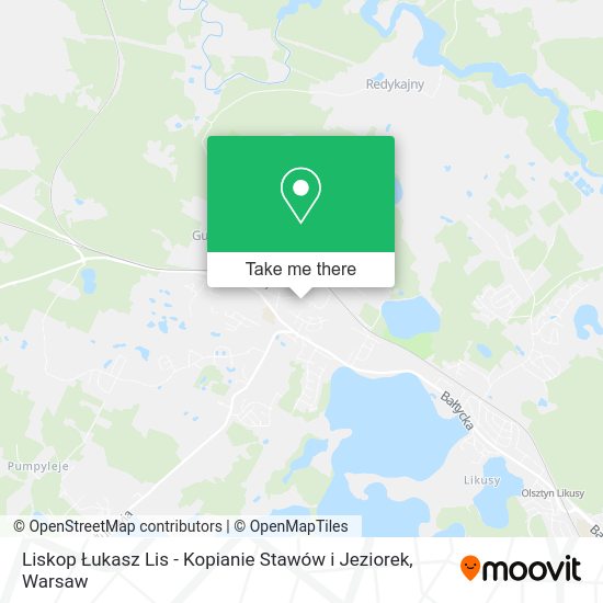 Liskop Łukasz Lis - Kopianie Stawów i Jeziorek map