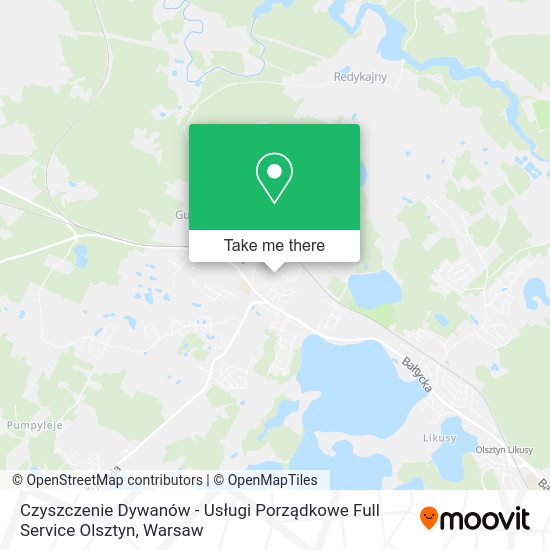 Czyszczenie Dywanów - Usługi Porządkowe Full Service Olsztyn map