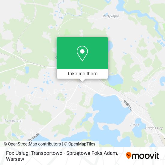 Fox Usługi Transportowo - Sprzętowe Foks Adam map