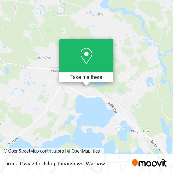 Anna Gwiazda Usługi Finansowe map