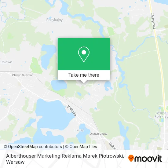 Карта Alberthouser Marketing Reklama Marek Piotrowski