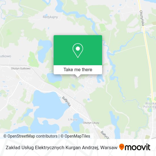 Zakład Usług Elektrycznych Kurgan Andrzej map