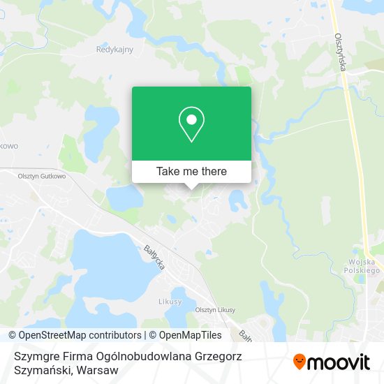 Szymgre Firma Ogólnobudowlana Grzegorz Szymański map