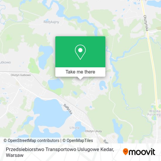 Карта Przedsiebiorstwo Transportowo Uslugowe Kedar