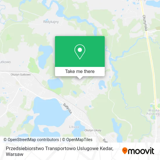 Карта Przedsiebiorstwo Transportowo Uslugowe Kedar