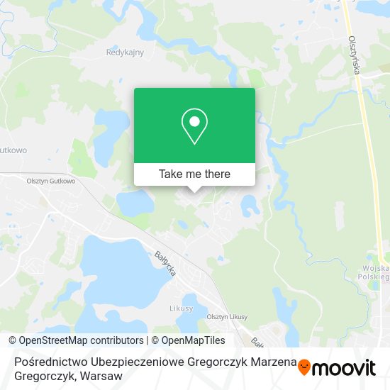 Pośrednictwo Ubezpieczeniowe Gregorczyk Marzena Gregorczyk map