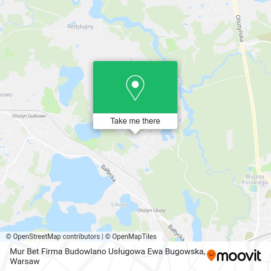 Карта Mur Bet Firma Budowlano Usługowa Ewa Bugowska