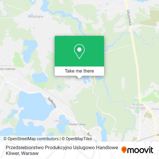 Przedsiebiorstwo Produkcyjno Uslugowo Handlowe Kliwer map