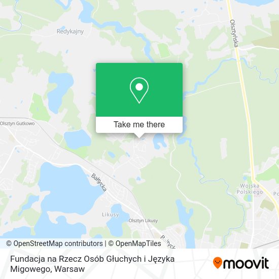 Fundacja na Rzecz Osób Głuchych i Języka Migowego map