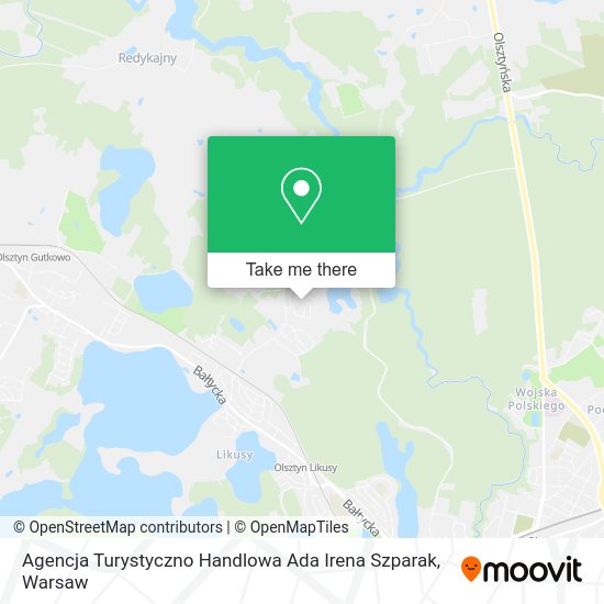 Agencja Turystyczno Handlowa Ada Irena Szparak map