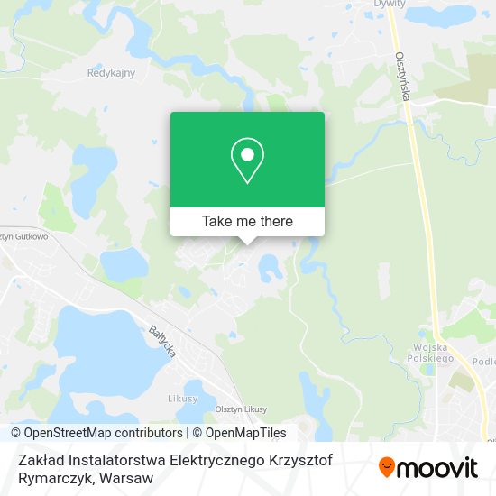 Zakład Instalatorstwa Elektrycznego Krzysztof Rymarczyk map