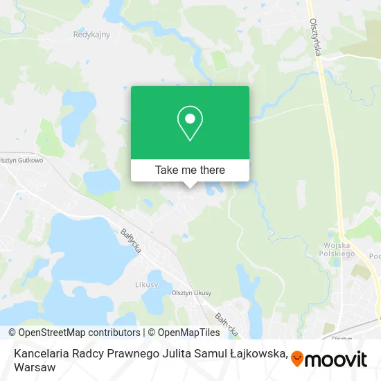 Карта Kancelaria Radcy Prawnego Julita Samul Łajkowska