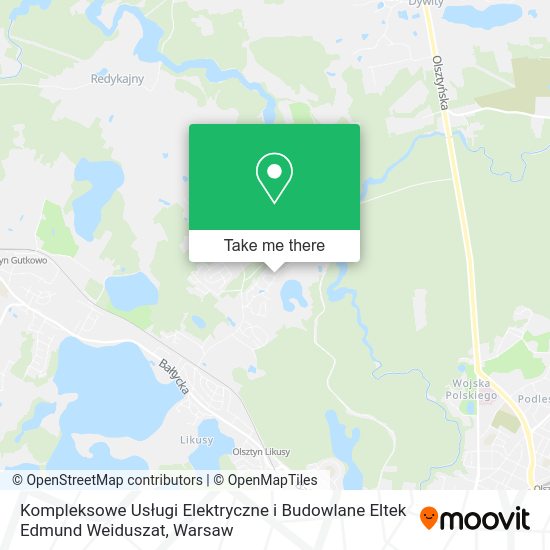 Kompleksowe Usługi Elektryczne i Budowlane Eltek Edmund Weiduszat map