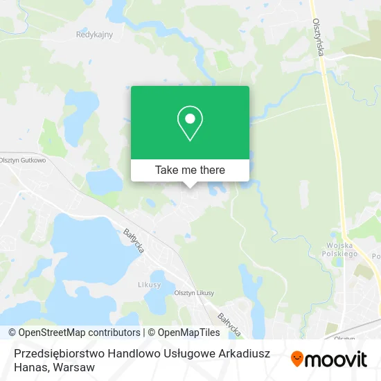 Przedsiębiorstwo Handlowo Usługowe Arkadiusz Hanas map