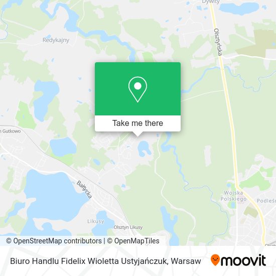 Biuro Handlu Fidelix Wioletta Ustyjańczuk map