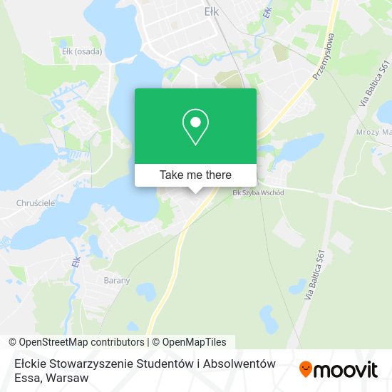 Ełckie Stowarzyszenie Studentów i Absolwentów Essa map