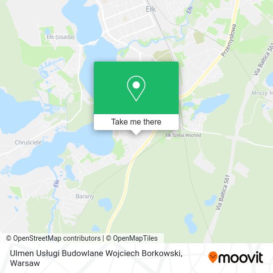 Ulmen Usługi Budowlane Wojciech Borkowski map