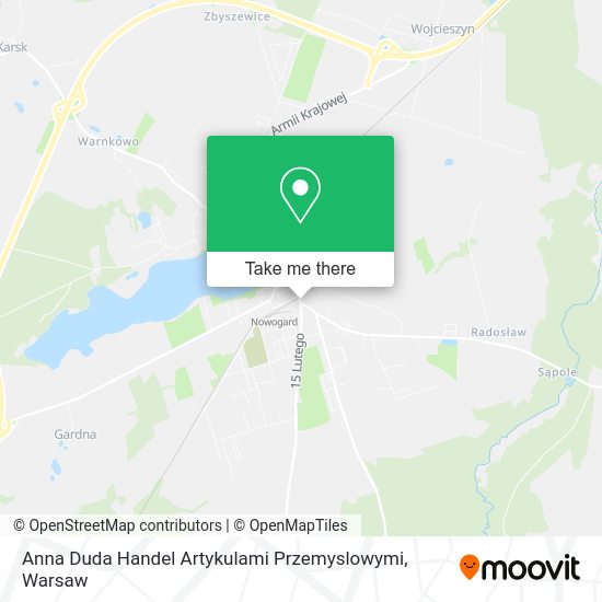 Anna Duda Handel Artykulami Przemyslowymi map