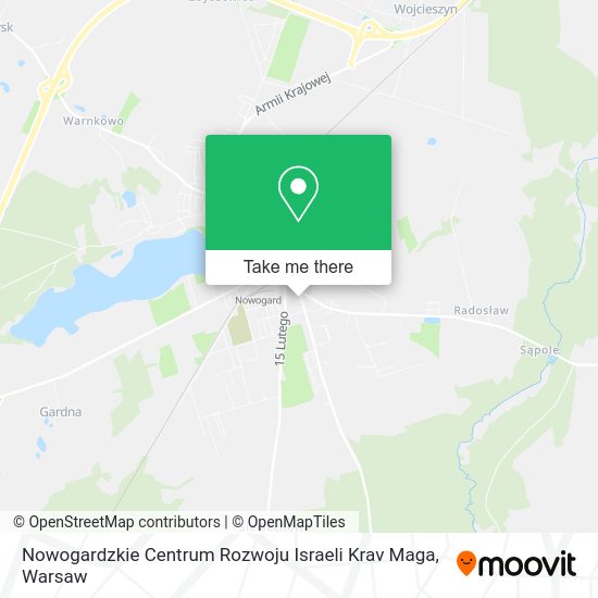 Карта Nowogardzkie Centrum Rozwoju Israeli Krav Maga