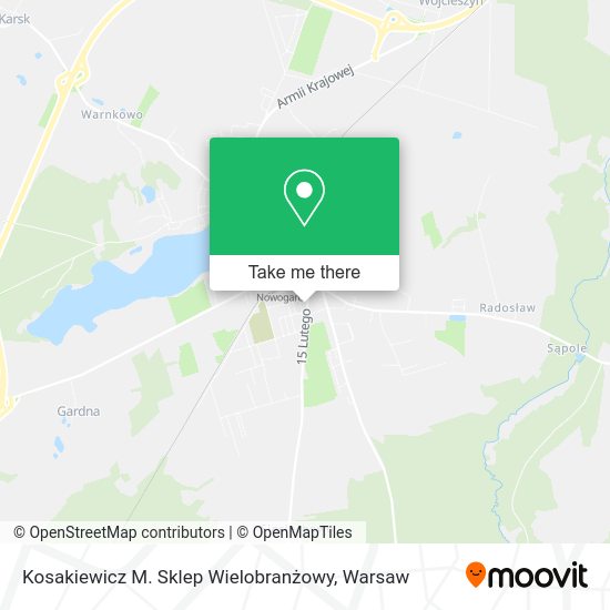 Kosakiewicz M. Sklep Wielobranżowy map