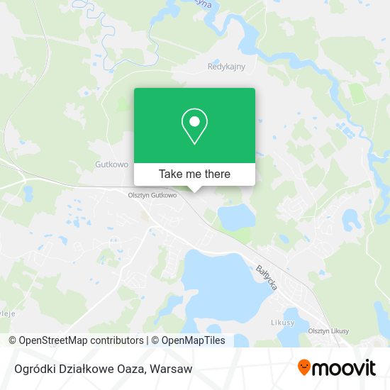 Ogródki Działkowe Oaza map