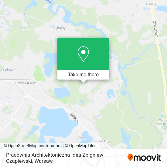 Pracownia Architektoniczna Idea Zbigniew Czapiewski map