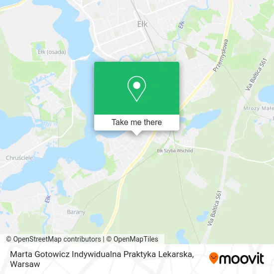 Карта Marta Gotowicz Indywidualna Praktyka Lekarska
