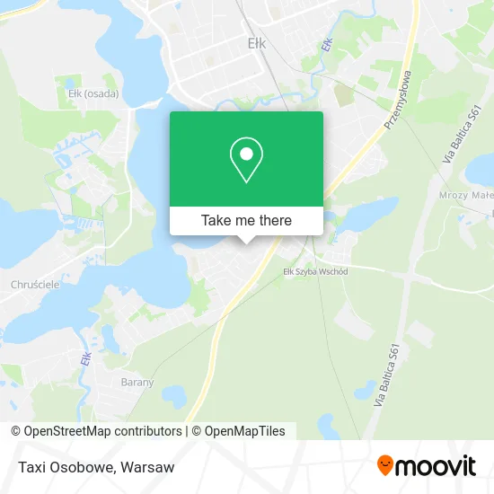 Карта Taxi Osobowe