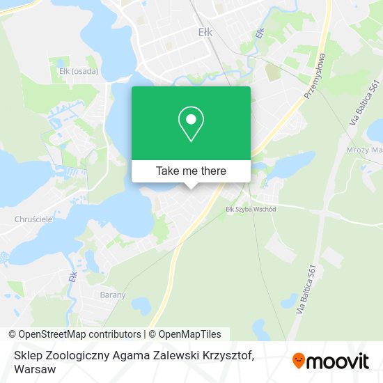 Sklep Zoologiczny Agama Zalewski Krzysztof map