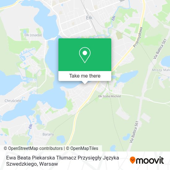 Ewa Beata Piekarska Tłumacz Przysięgły Języka Szwedzkiego map