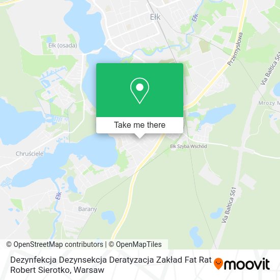 Dezynfekcja Dezynsekcja Deratyzacja Zakład Fat Rat Robert Sierotko map