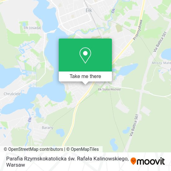 Parafia Rzymskokatolicka św. Rafała Kalinowskiego map