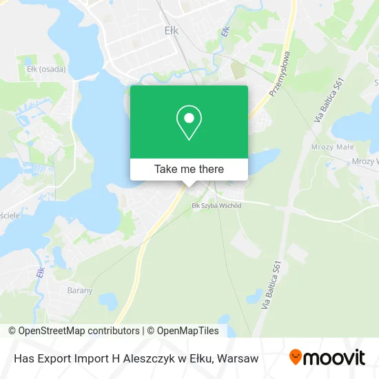 Карта Has Export Import H Aleszczyk w Ełku