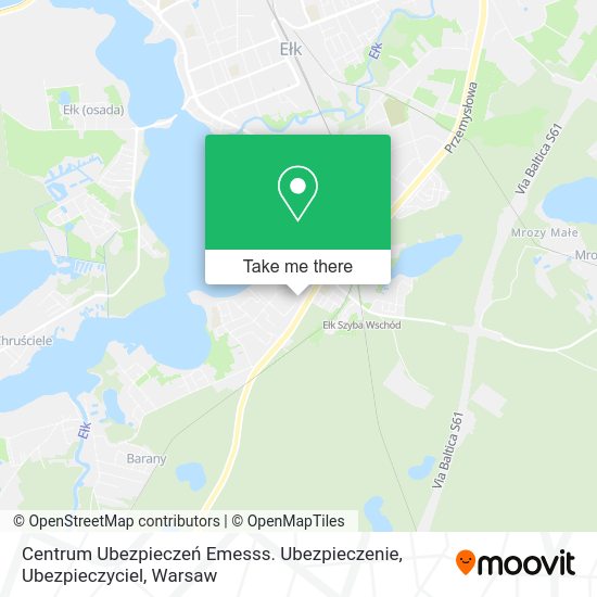 Centrum Ubezpieczeń Emesss. Ubezpieczenie, Ubezpieczyciel map