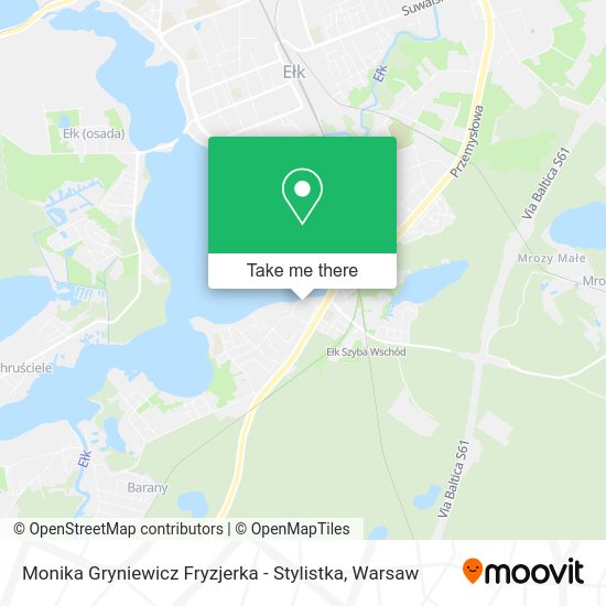 Monika Gryniewicz Fryzjerka - Stylistka map