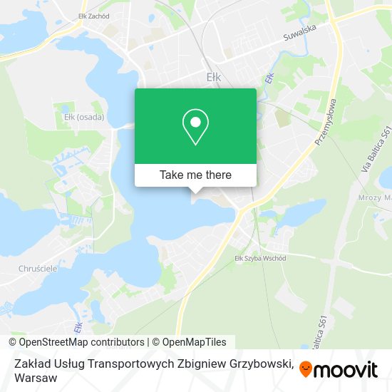 Zakład Usług Transportowych Zbigniew Grzybowski map