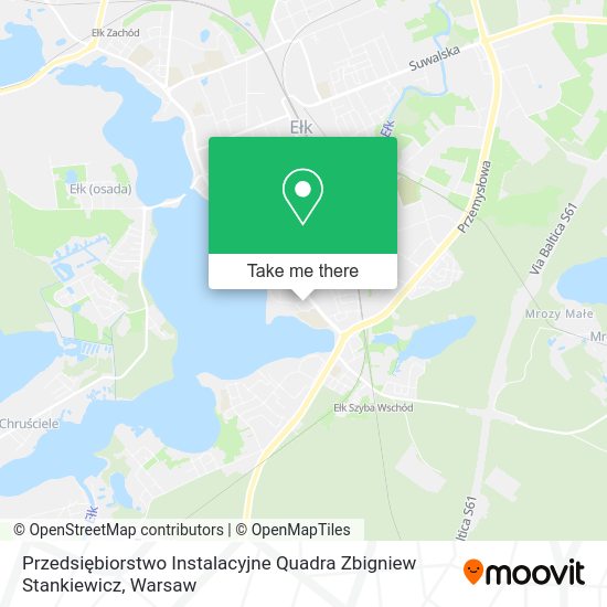 Przedsiębiorstwo Instalacyjne Quadra Zbigniew Stankiewicz map